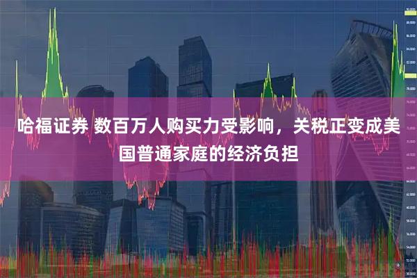哈福证券 数百万人购买力受影响，关税正变成美国普通家庭的经济负担